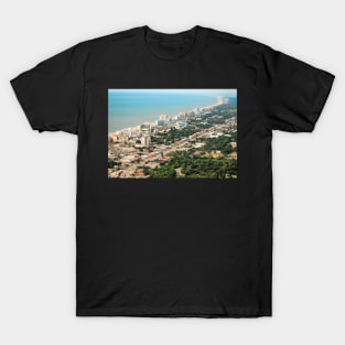 Aerial view of downtown Myrtle beach. T-Shirt